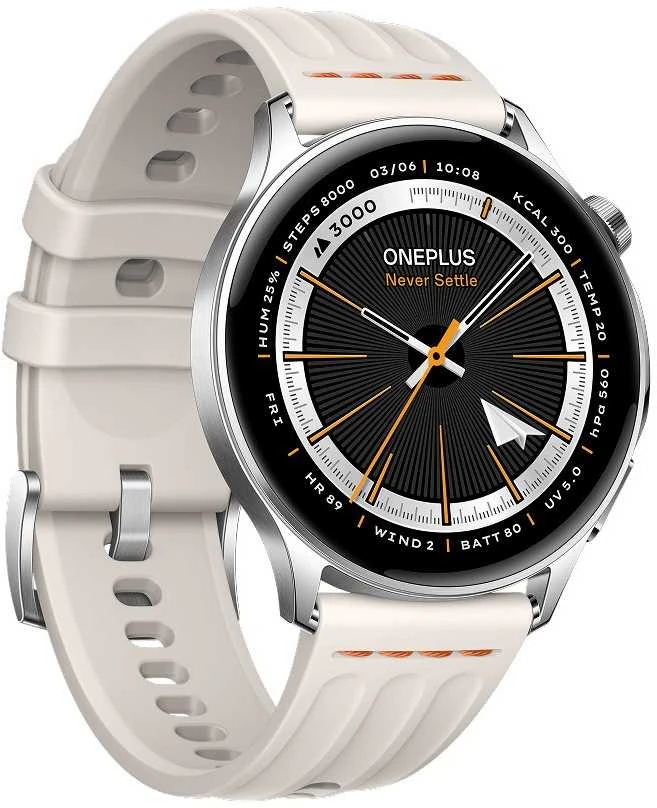 „OnePlus Watch Lite“ – išmanusis laikrodis, sidabrinis
