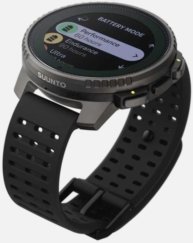 Išmanusis laikrodis Suunto Vertical Titanium Solar, Titano spalvos korpusas su juodos spalvos dirželiu