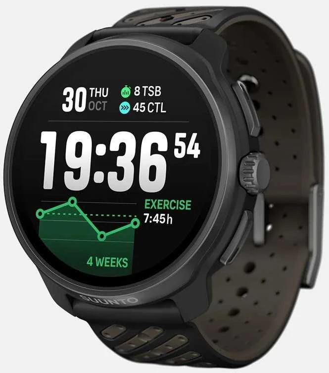 Išmanusis laikrodis SUUNTO RACE 2 TITANIUM Juodas sportinis laikrodis