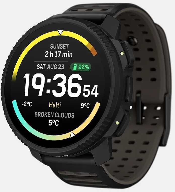 Išmanusis laikrodis SUUNTO VERTICAL 2 ALL Juodas sportinis laikrodis