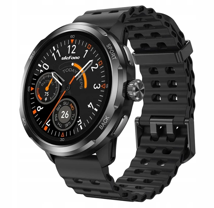 Išmanusis laikrodis - Ulefone Armor Watch Pro 1,5 colio AMOLED Žalias juodas