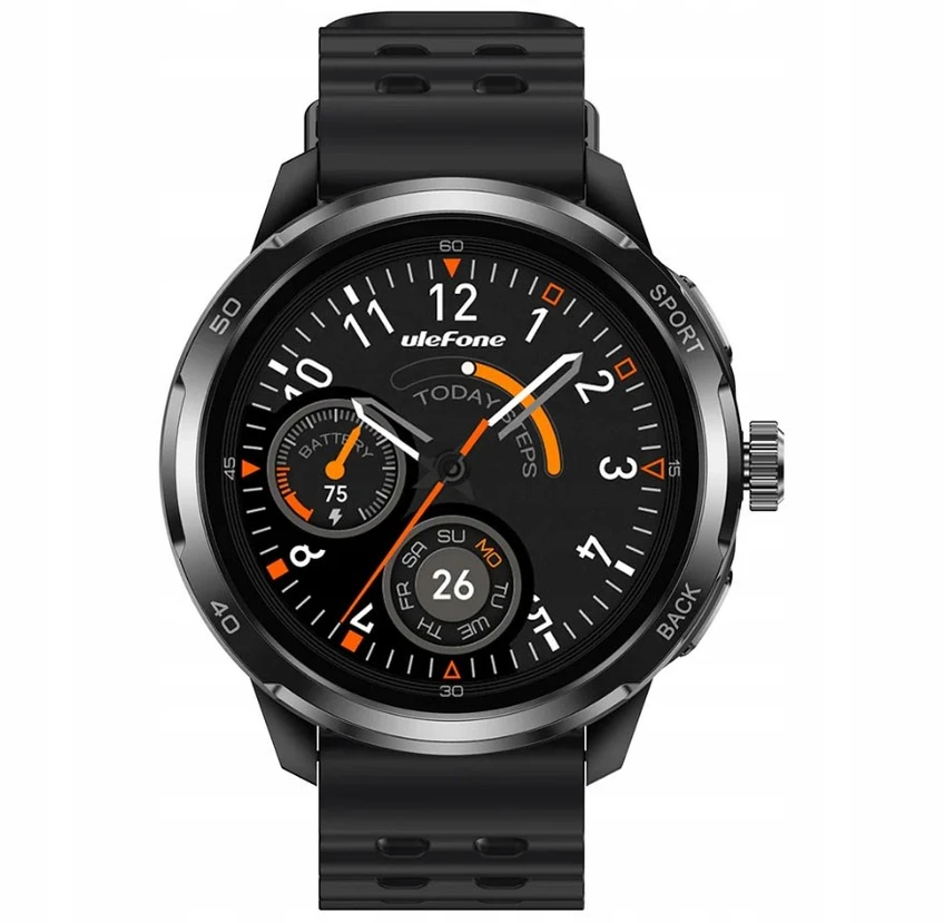 Išmanusis laikrodis - Ulefone Armor Watch Pro 1,5 colio AMOLED Žalias juodas