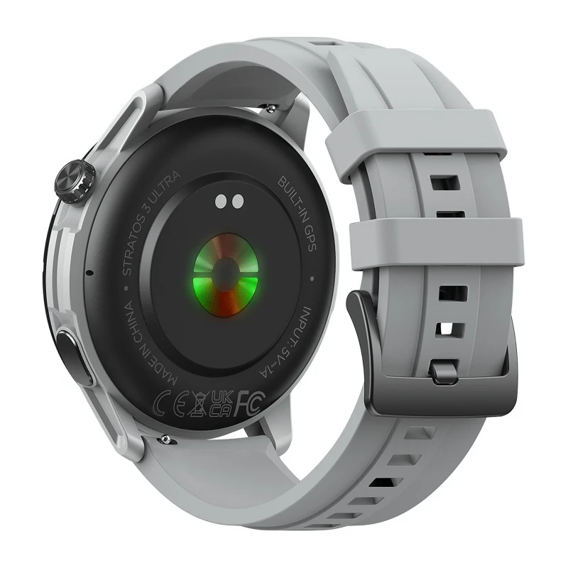 Išmanusis Laikrodis - Zeblaze Stratos 3 Ultra 1.43" AMOLED, Dual GPS, 5 ATM Vandeniui Atsparus Baltas