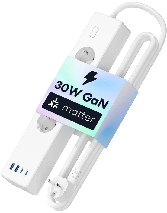 Meross MSP844 Wifi prailgintojas 4 AC kištukai 4 USB Matter