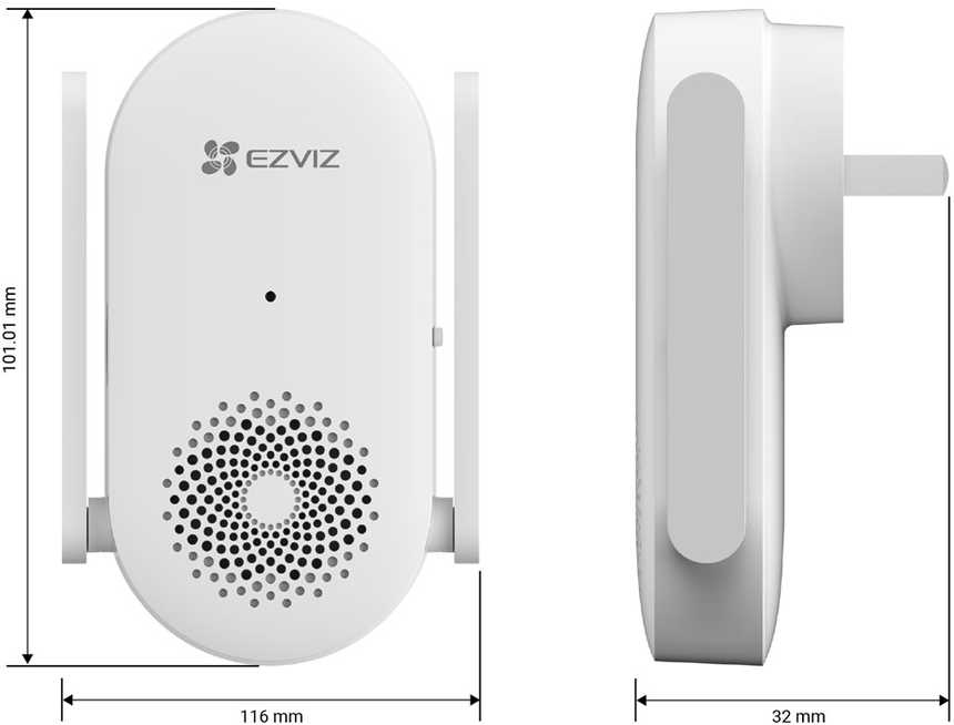 EZVIZ CH1 Baltas