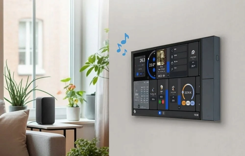 Panel sterowania 10.1” Shelly Wall Ekranas XL WiFi/BLU (pilka)