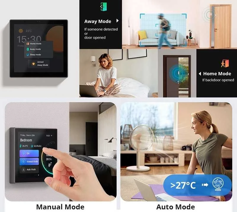 SONOFF NSPanel Pro išmanioji valdymo panelė, Zigbee 3.0, BT, Wi-Fi