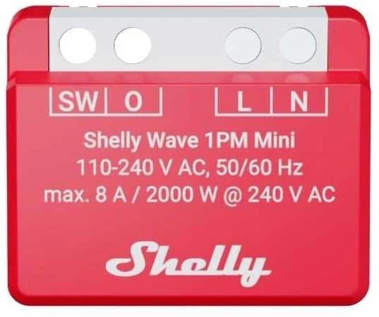 Shelly Wave 1PM Mini LR išmanioji Z-Wave relė