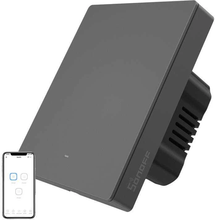 SONOFF M5 1 klaviško sieninis jungiklis 80mm pločio M5-1C-80
