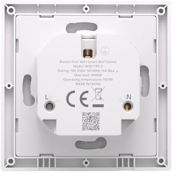 Inteligentne gniazdko ścienne Sonoff WS01TPF-E WiFi (typ F)