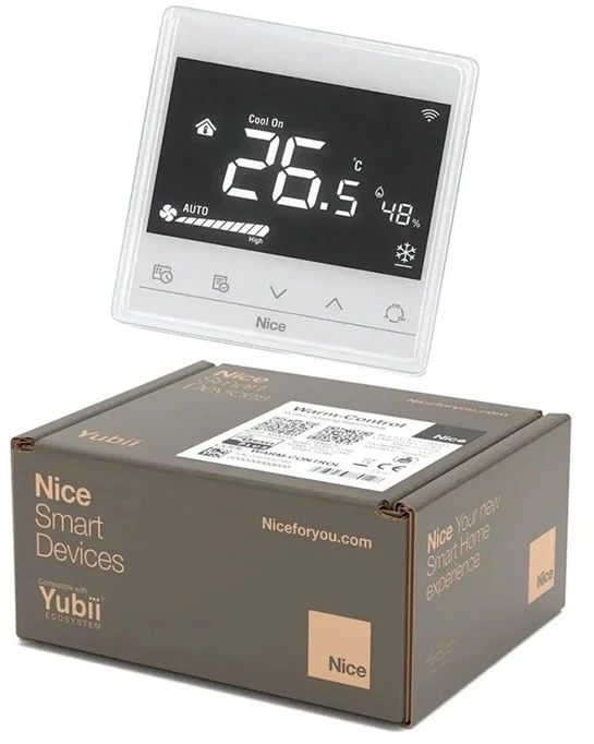 „Nice Warm-Control Baltas“ grindinio šildymo termostatas