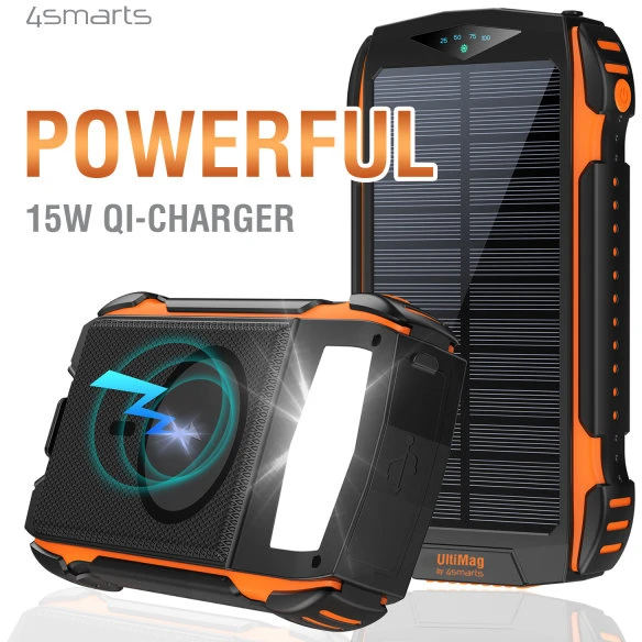 Išorinė baterija - 4smarts TitanPack UltiMag 20 000 mAh juoda balta