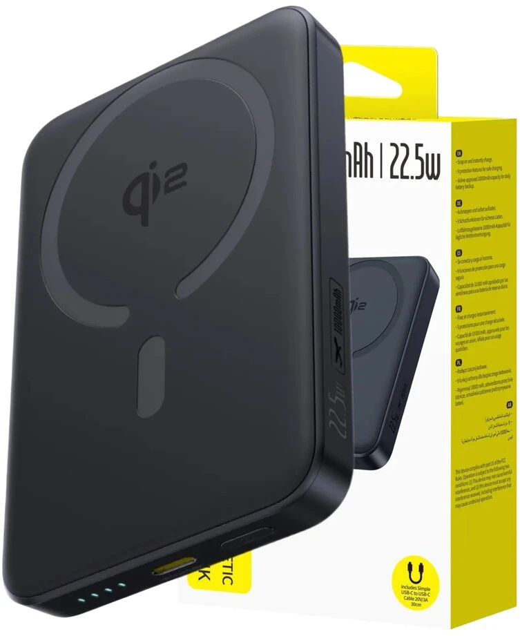Baseus EnerFill FM12 Qi2 MagSafe 10000 mAh 22.5W juoda