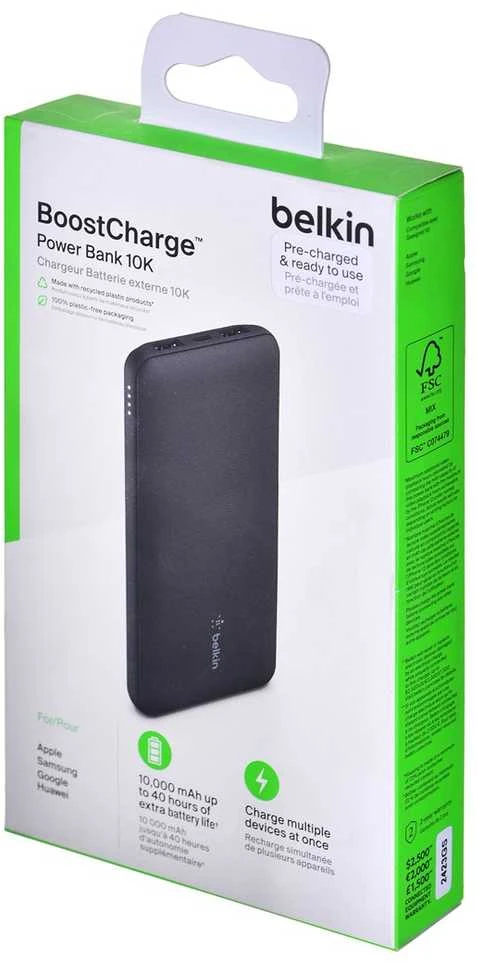 Išorinė baterija - Belkin 10000mAh juoda