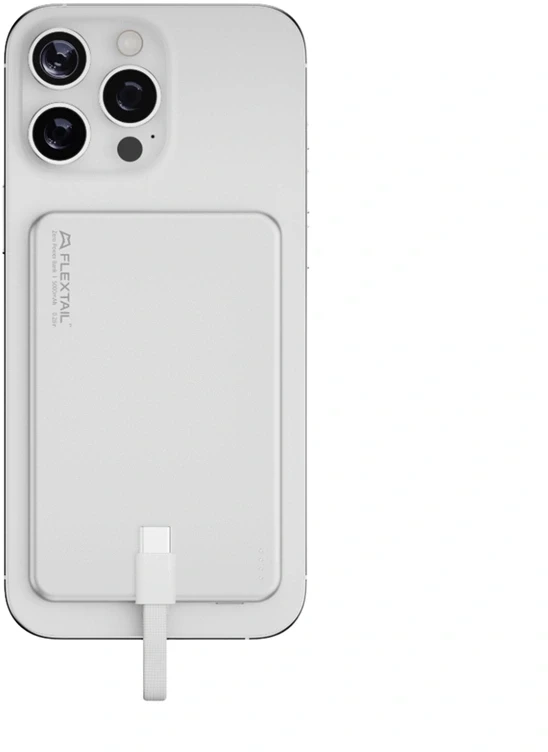 Flextail Zero Power Metal 5000mAh Power Bank (Sidabrinis)