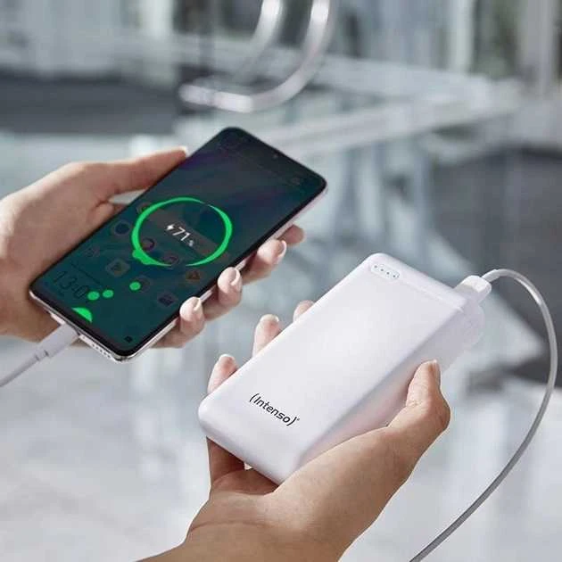 Išorinė baterija INTENSO 20000 mAh, 3.1A, USB Type-C, USB