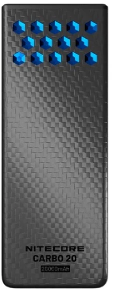 Nitecore Carbo 20 greito įkrovimo USB-C dvigubas 13400mAh maitinimo blokas