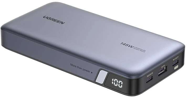 Nešiojamas įkroviklis UGREEN Powerbank 145W nešiojamajam kompiuteriui - 3 jungtys / 25000mAh