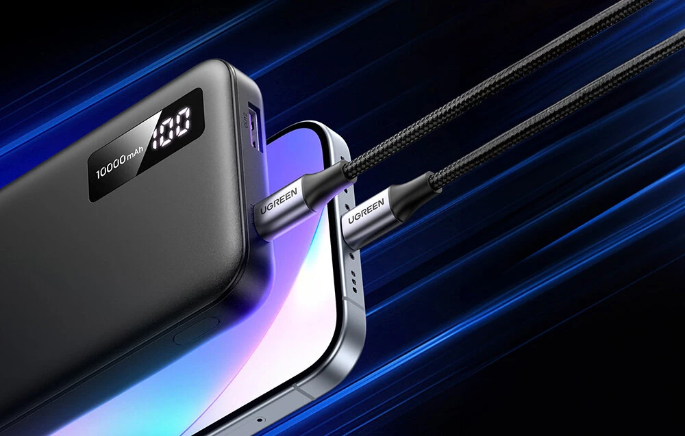 LiPo išorinis akumuliatorius (Powerbank) 10000mAh 22.5W USB-C, USB PB311 UGREEN