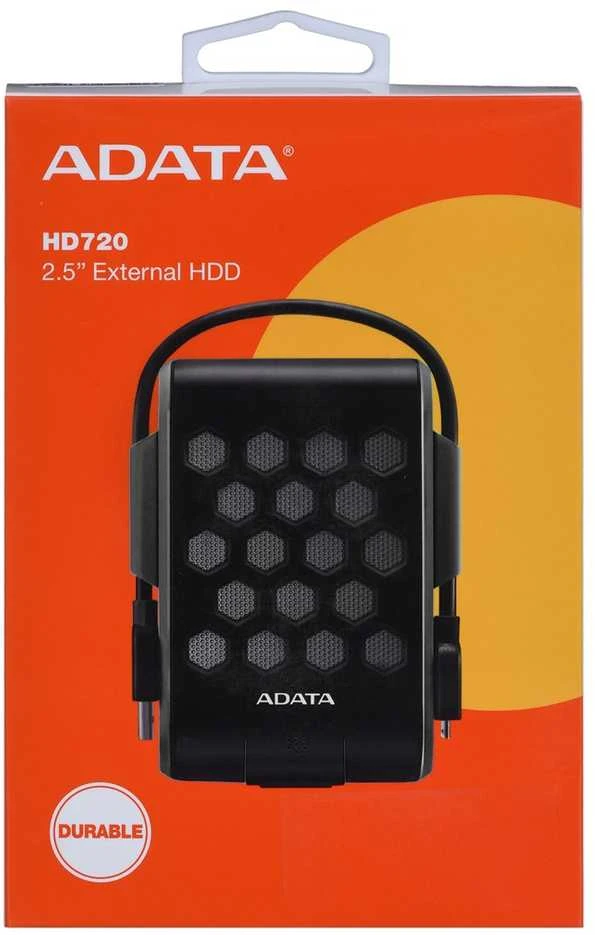 Išorinis kietasis diskas Adata HD720 2TB USB3 Juodas, IP68