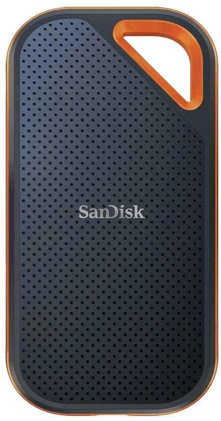 Išorinis kietasis diskas SanDisk Extreme PRO 2TB SSD, Juodos/Oranžinės spalvos