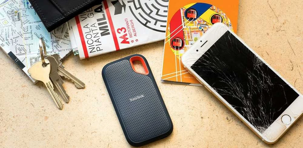 Išorinis kietasis diskas SanDisk Extreme Portable 2 TB, SDSSDE61-2T00-G25, Juodas