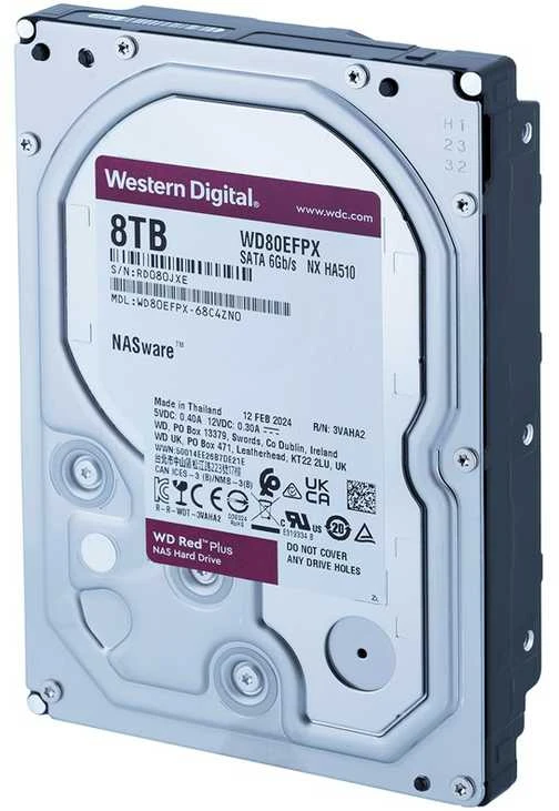 Kietasis diskas Sandisk WD Raudona Plus 8TB SATA 6Gb/s HDD Desktop