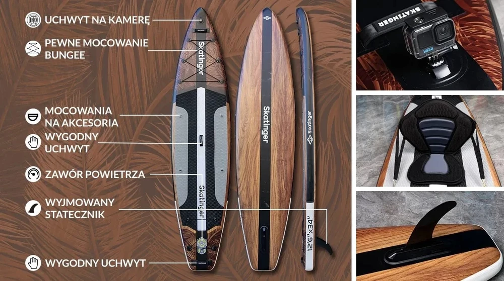 SKATINGER Waverider 380x86x16 turistinė irklentė