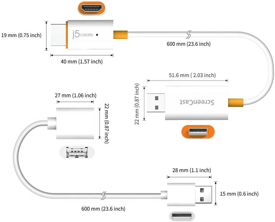 J5 Create Belaidis Adapteris - J5create Screencast HDMI Vaizdo Perdavimo Imtuvas