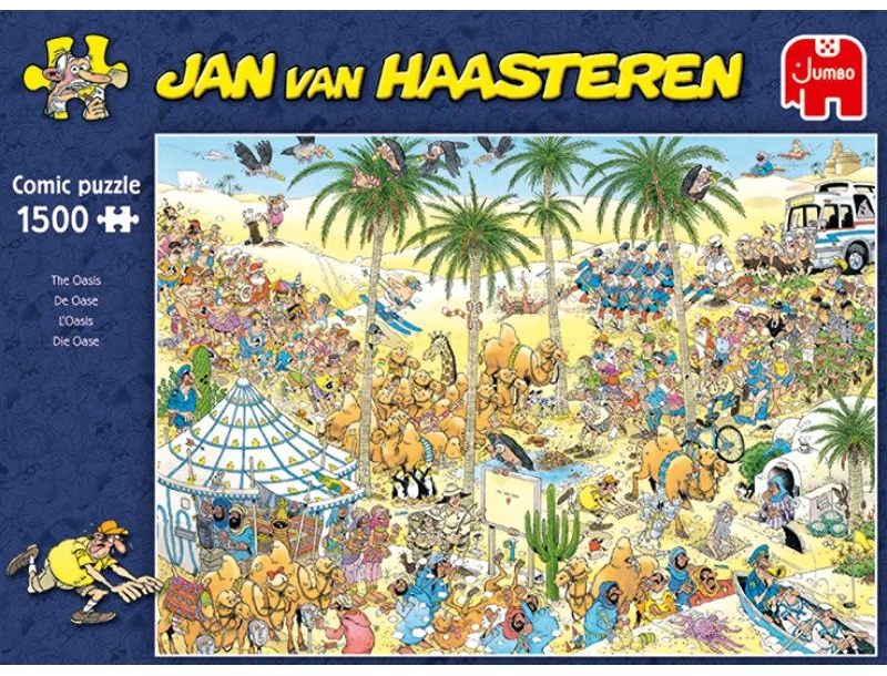 Dėlionė Jumbo Spiele Jumbo Jan van Haasteren Die Oase 1500 Teile Puzzle (19059)