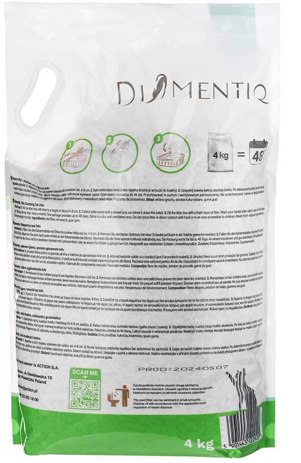 Kačių Kraikas - Diamentiq 4kg, Neutralus