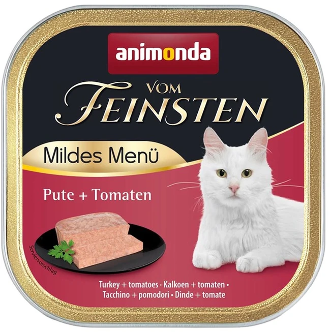 Animoda ANIMONDA Vom Feinsten Adult Mildes Menü kalakutiena with tomatoes – šlapias kačių maistas – 100g