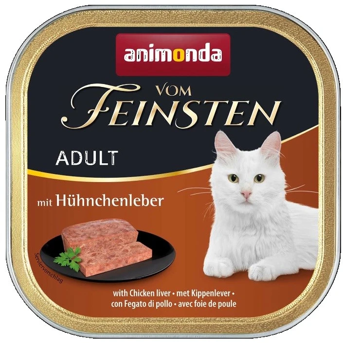 Animoda ANIMONDA Vom Feinsten Adult vištiena liver – šlapias kačių maistas – 100g