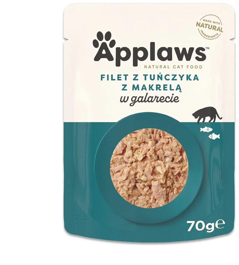 APPLAWS Tuno filė su skumbre želė - šlapias kačių maistas - 70g