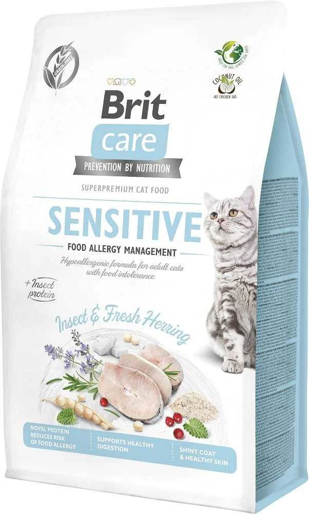 Brit Care Cat GF Insect&Fresh Herring sausas maistas katėms 0,4kg