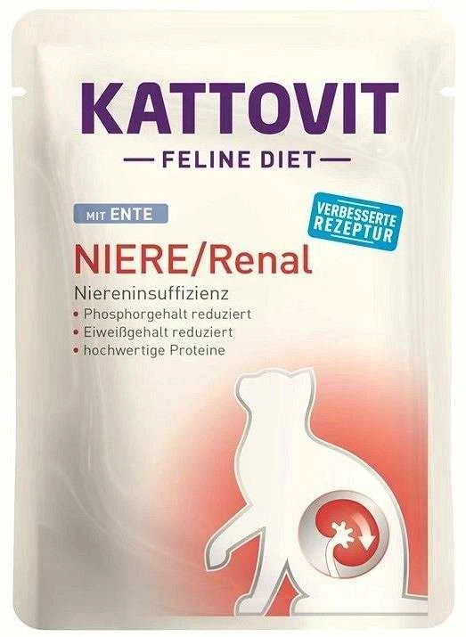 Drėgnas Kačių Maistas - KATTOVIT Feline Diet Niere/Renal, 12 x 85g