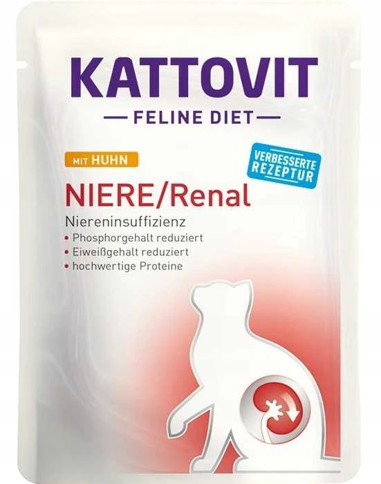 Drėgnas Kačių Maistas - KATTOVIT Feline Diet Niere/Renal, 12 x 85g