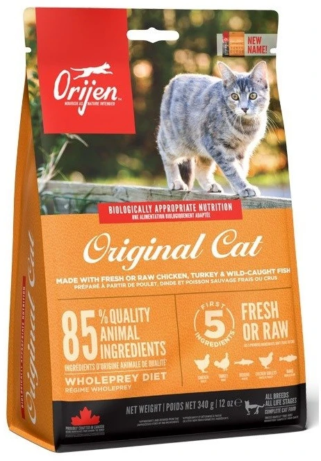 Orijen Cat & Kitten sausas maistas katėms vištiena, žuvis, kalakutiena 340 g