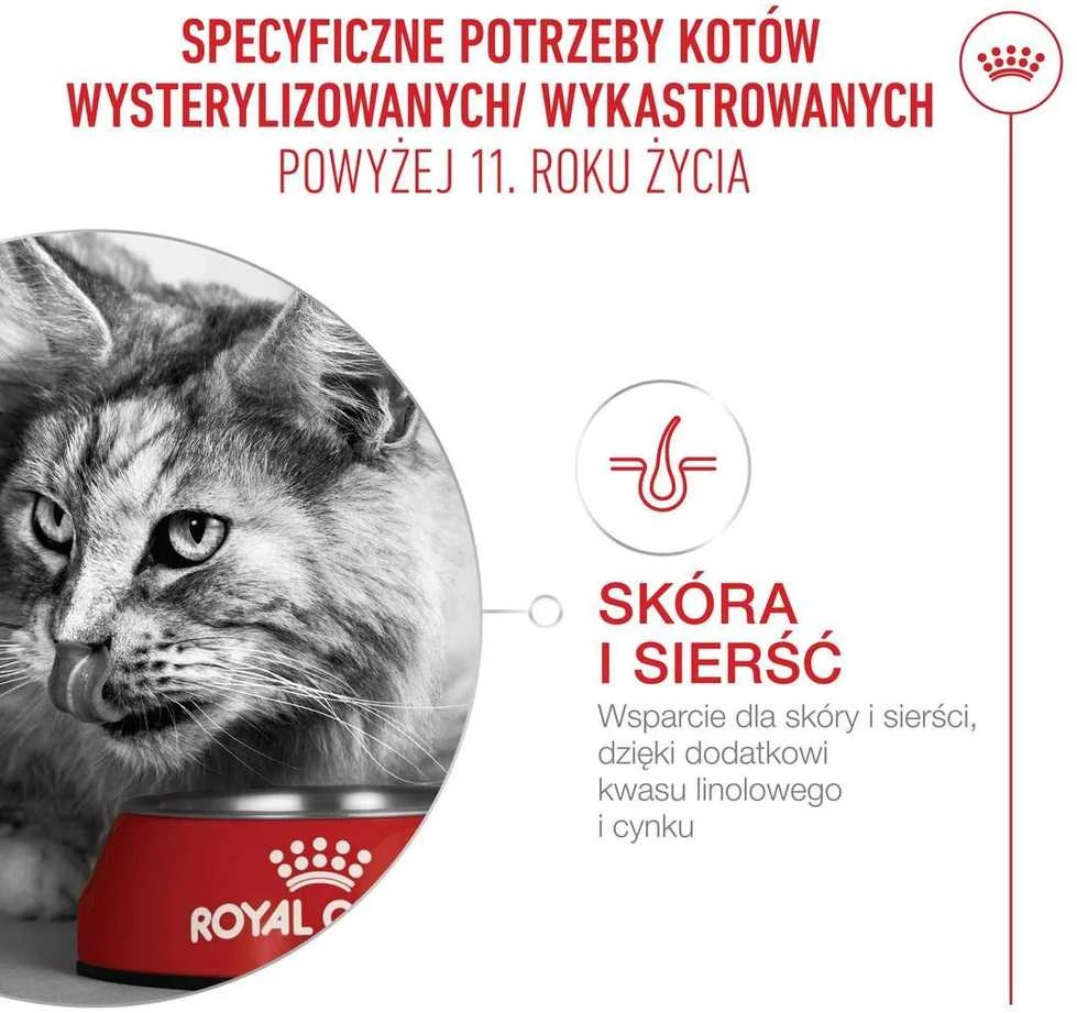 Kačių Maistas - Royal Canin Ageing 11+ Sterilised Sausas 400g Paukštienos Skonio