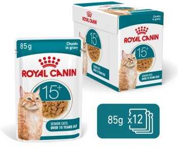 Kačių Maistas - Royal Canin Ageing 15+ Gabaliukai padaže 12x85g