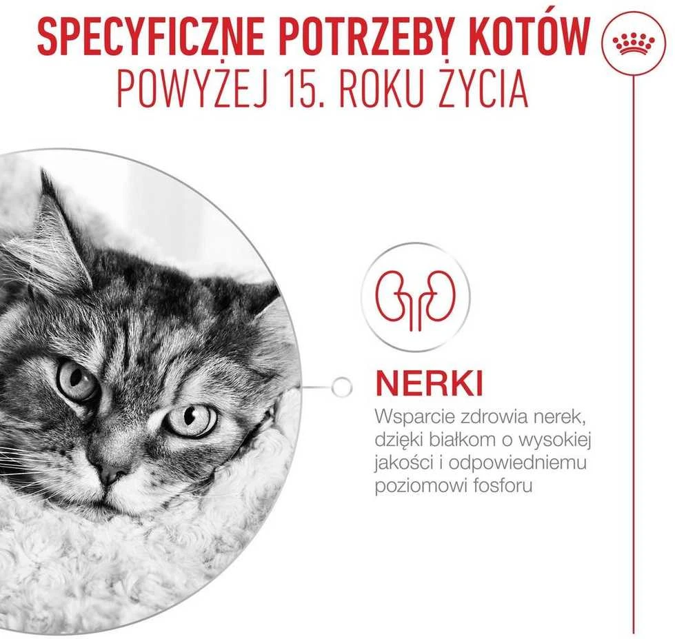 Kačių Maistas - Royal Canin Ageing 15+ Sausas 4kg Vištiena 31% Baltymų