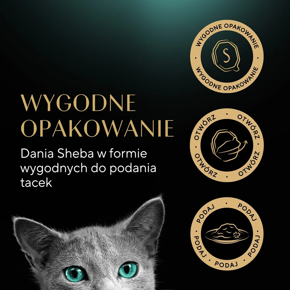 SHEBA tray sauce poultry/vištiena/ kalakutiena - wet cat food - 32x85 g