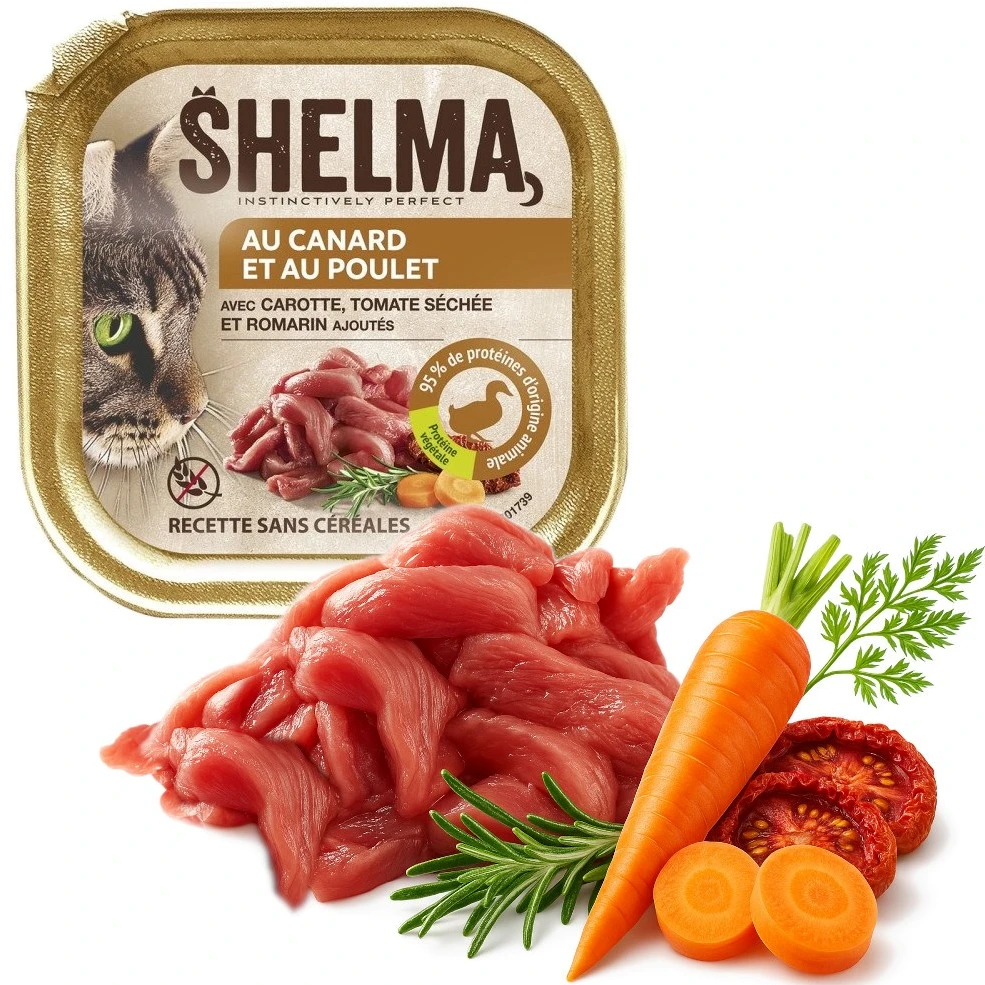 SHELMA antiena and vištiena pate – šlapias kačių maistas – 100g
