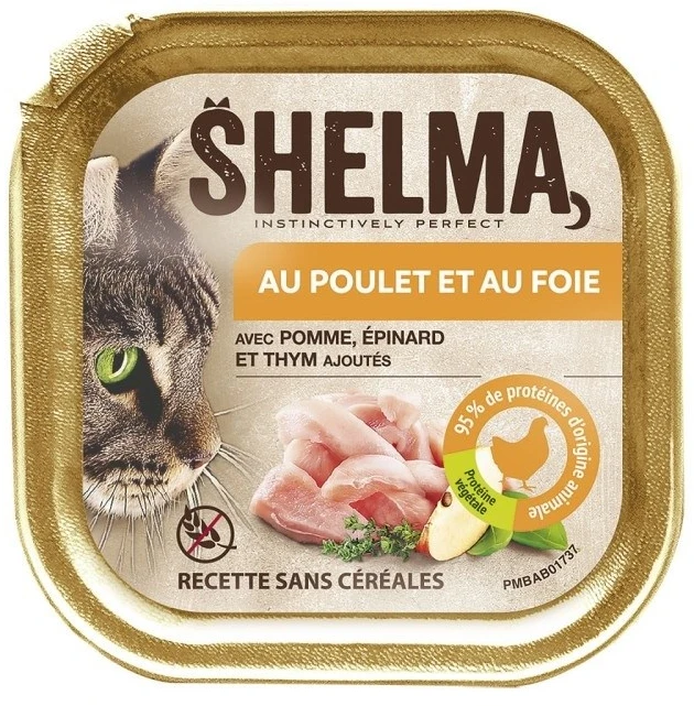 SHELMA vištiena and liver pate – šlapias kačių maistas – 100g