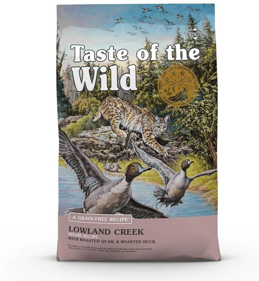 Taste of the Wild Lowland Creek sausas maistas katėms su kepinta putpeliena ir antiena 2kg
