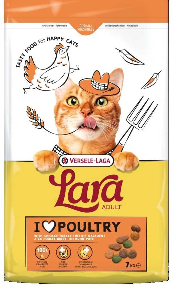VERSELE-LAGA Lara Adult kalakutiena with vištiena – sausas kačių maistas – 7kg