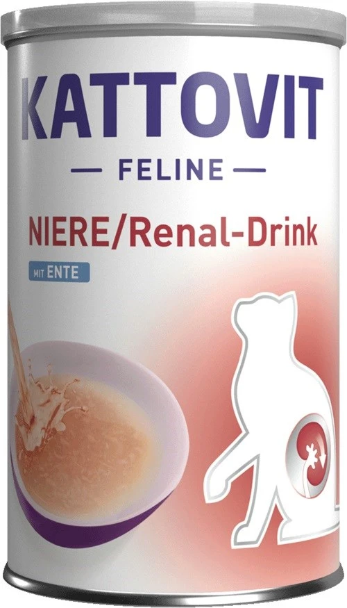 KATTOVIT Feline Niere Renal gėrimas Duck - kačių skanėstai - 135ml