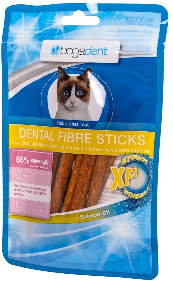 BOGAR Bogadent Dental fibre sticks Salmon – skanėstas katėms – 50g