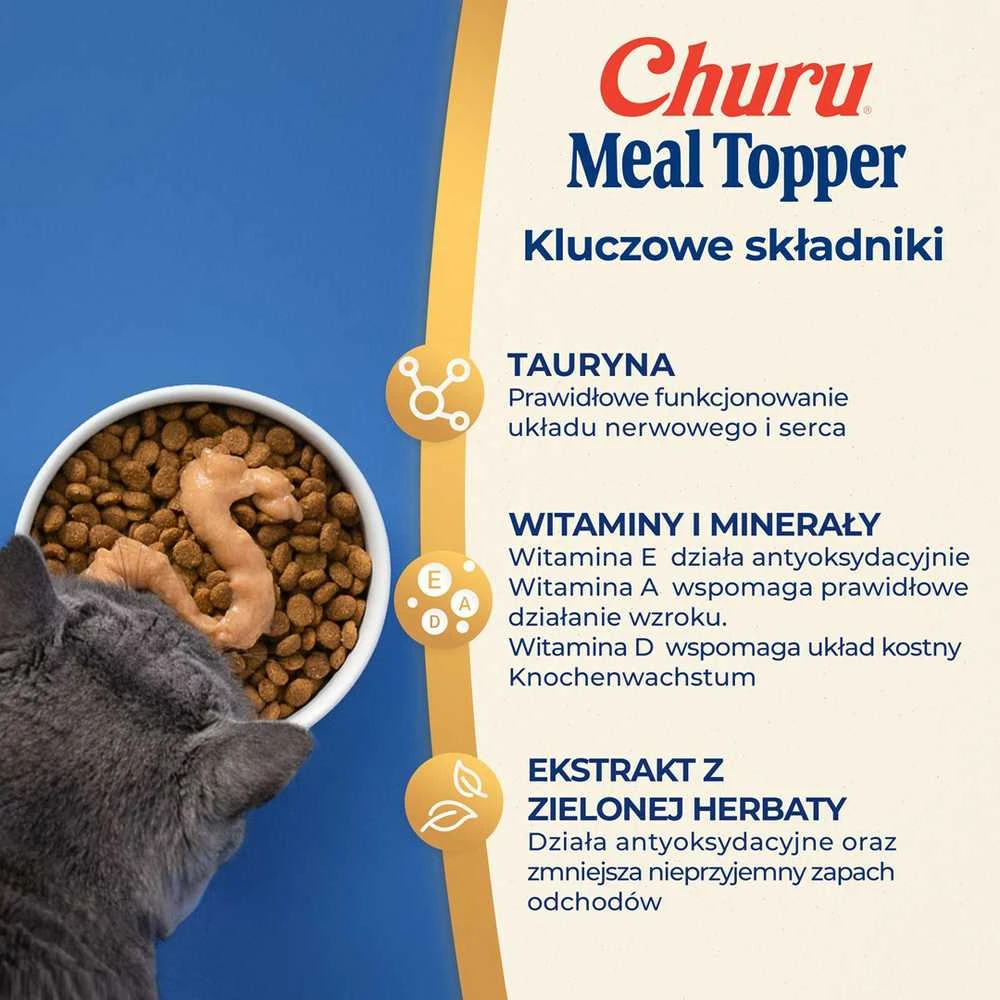 Kačių Skanėstai - Inaba Churu Maisto Priedas Su Tunu Ir Lašiša 4 x 14g
