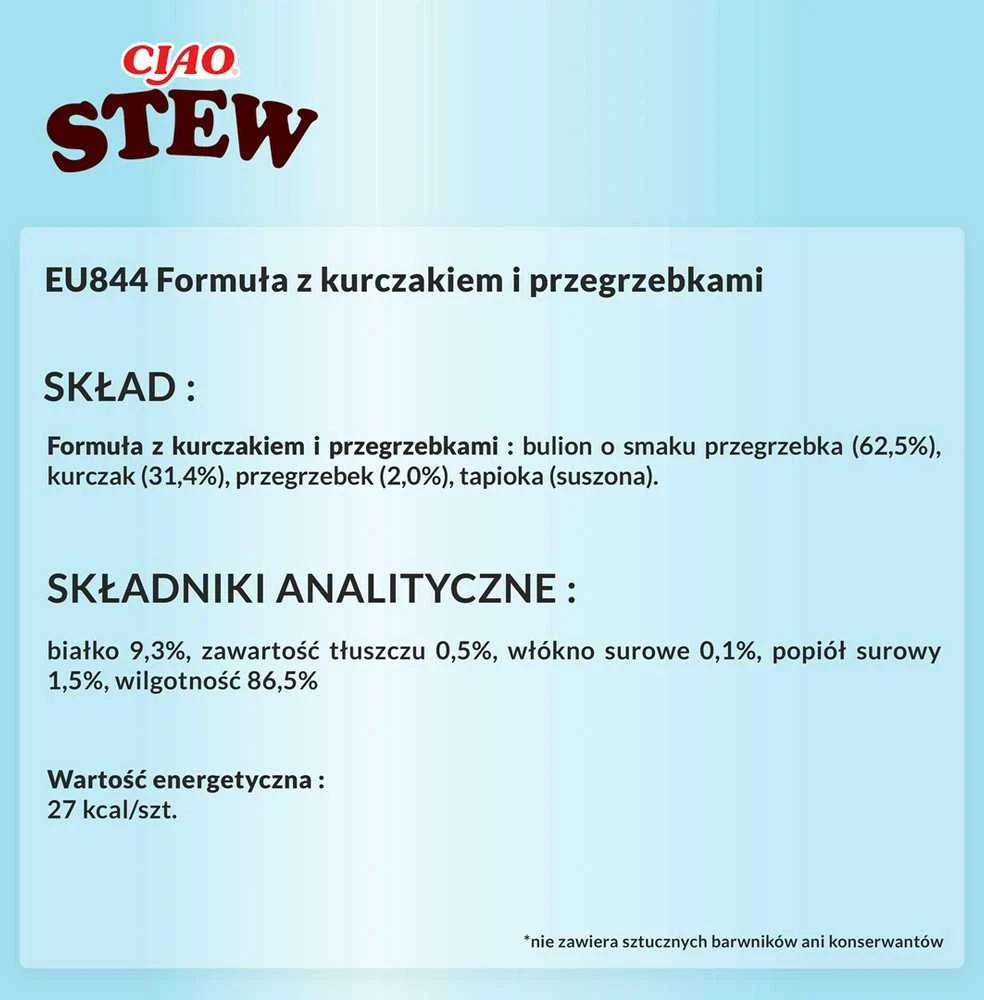 Kačių Skanėstai - INABA Ciao Troškinys su Vištiena ir Midijomis 40g Be Grūdų